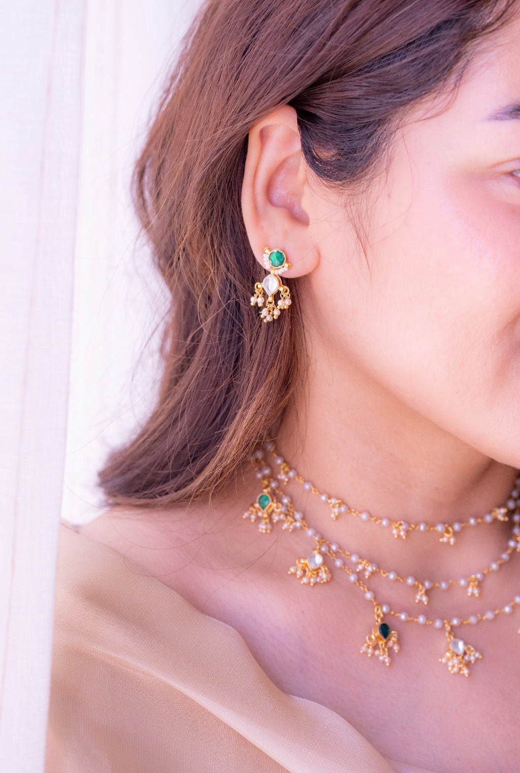 Qasr layered necklace set