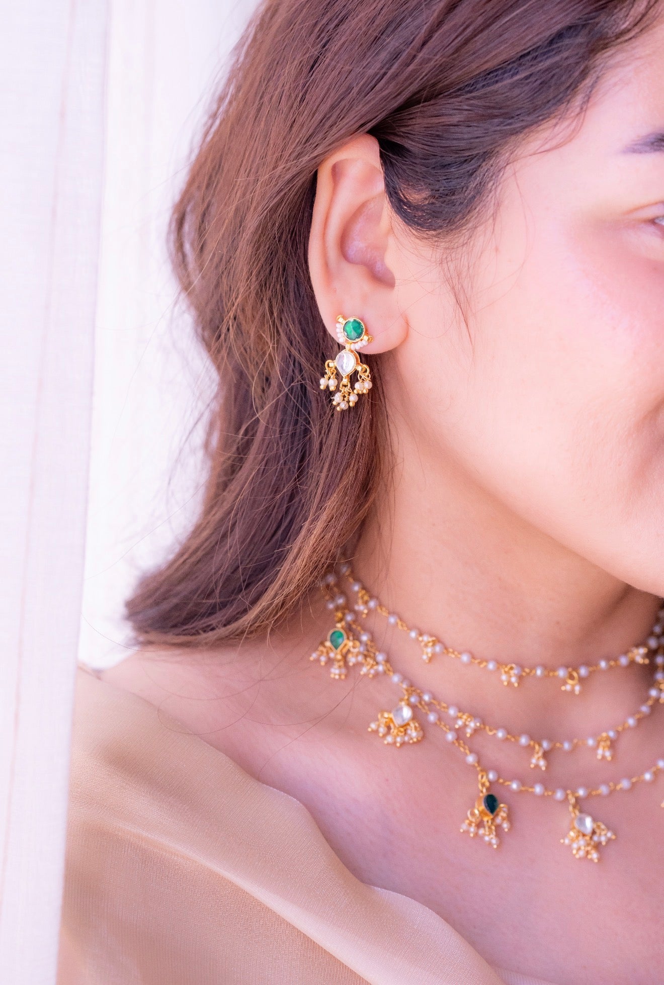 Qasr layered necklace set
