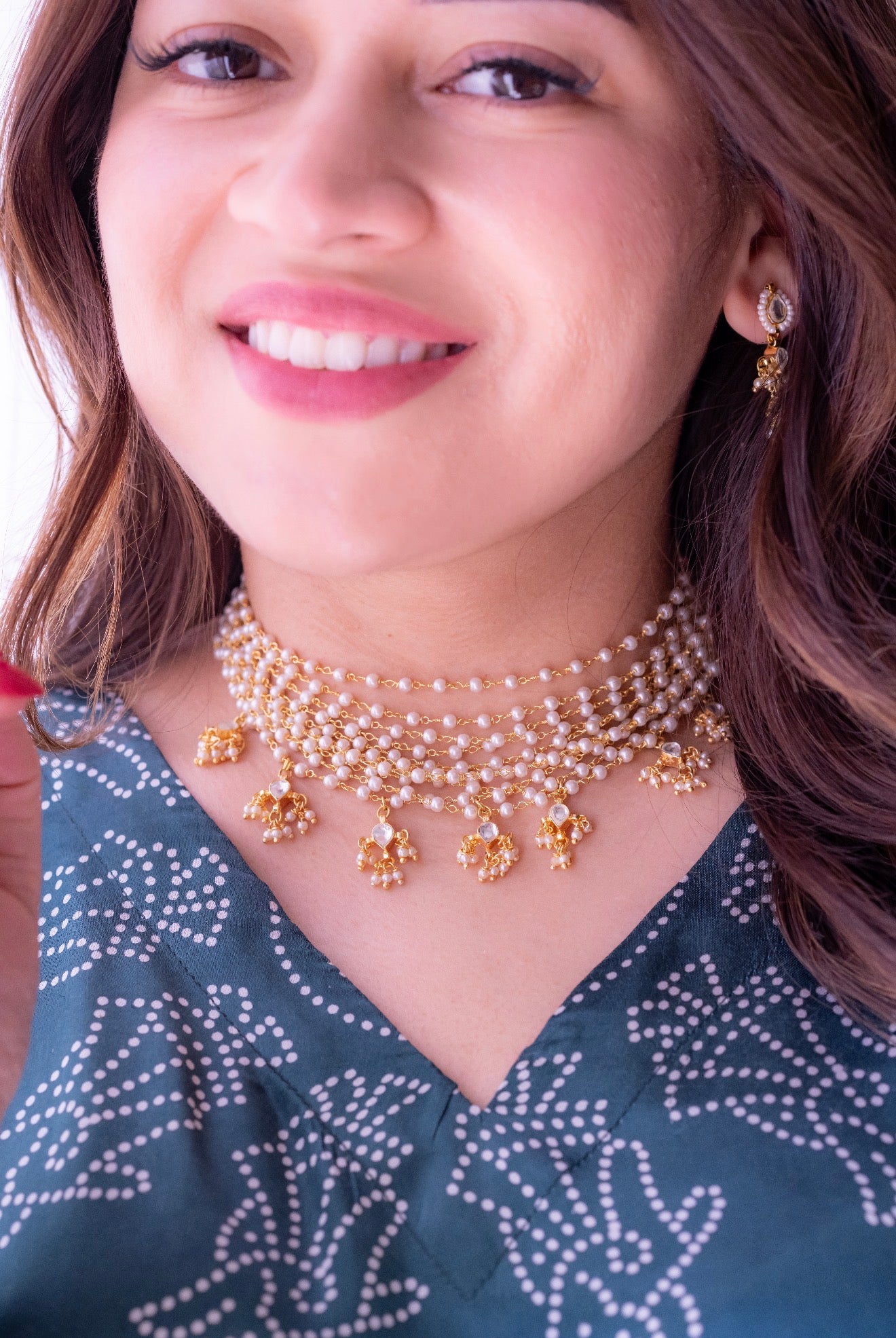 Feroza choker set