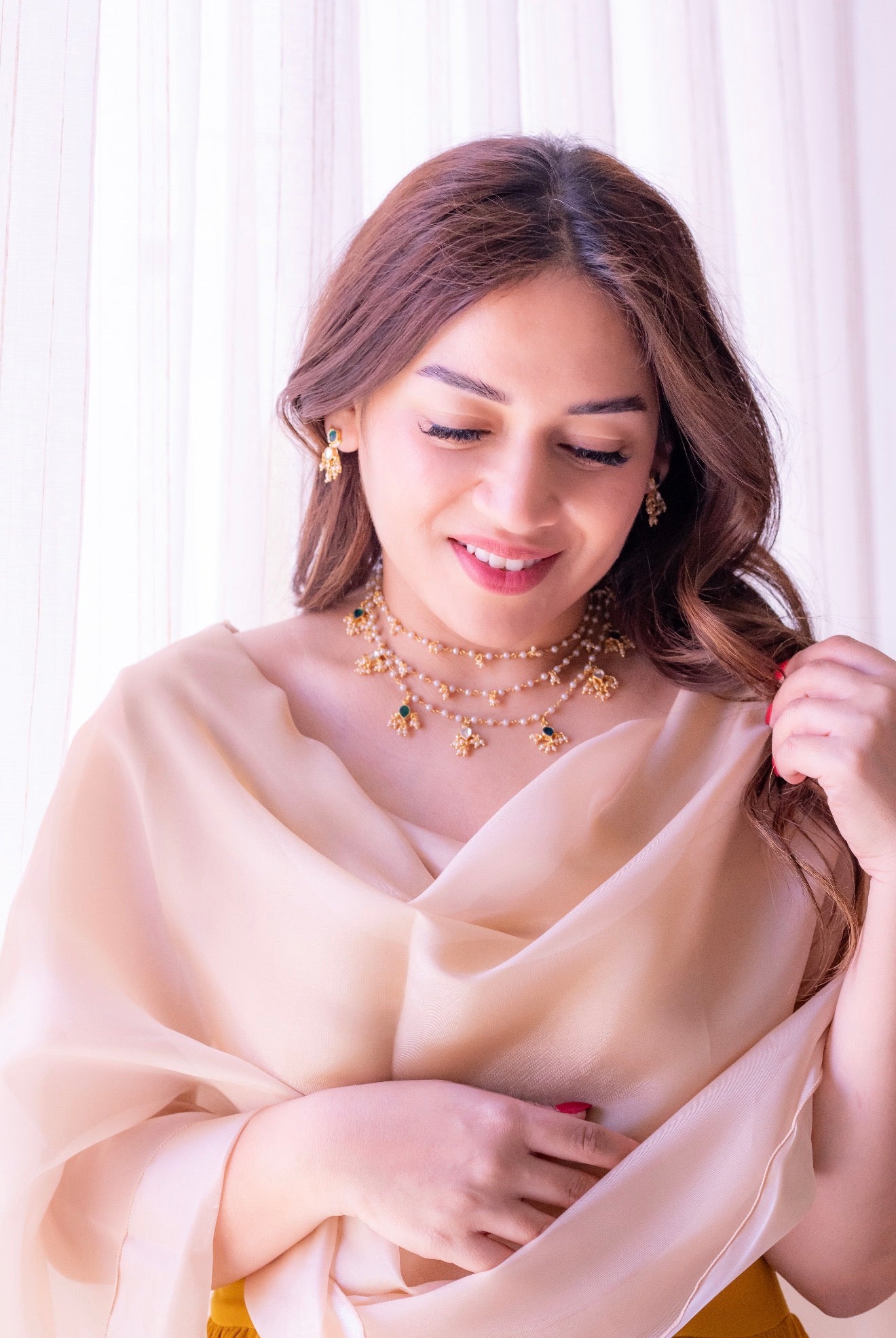 Qasr layered necklace set