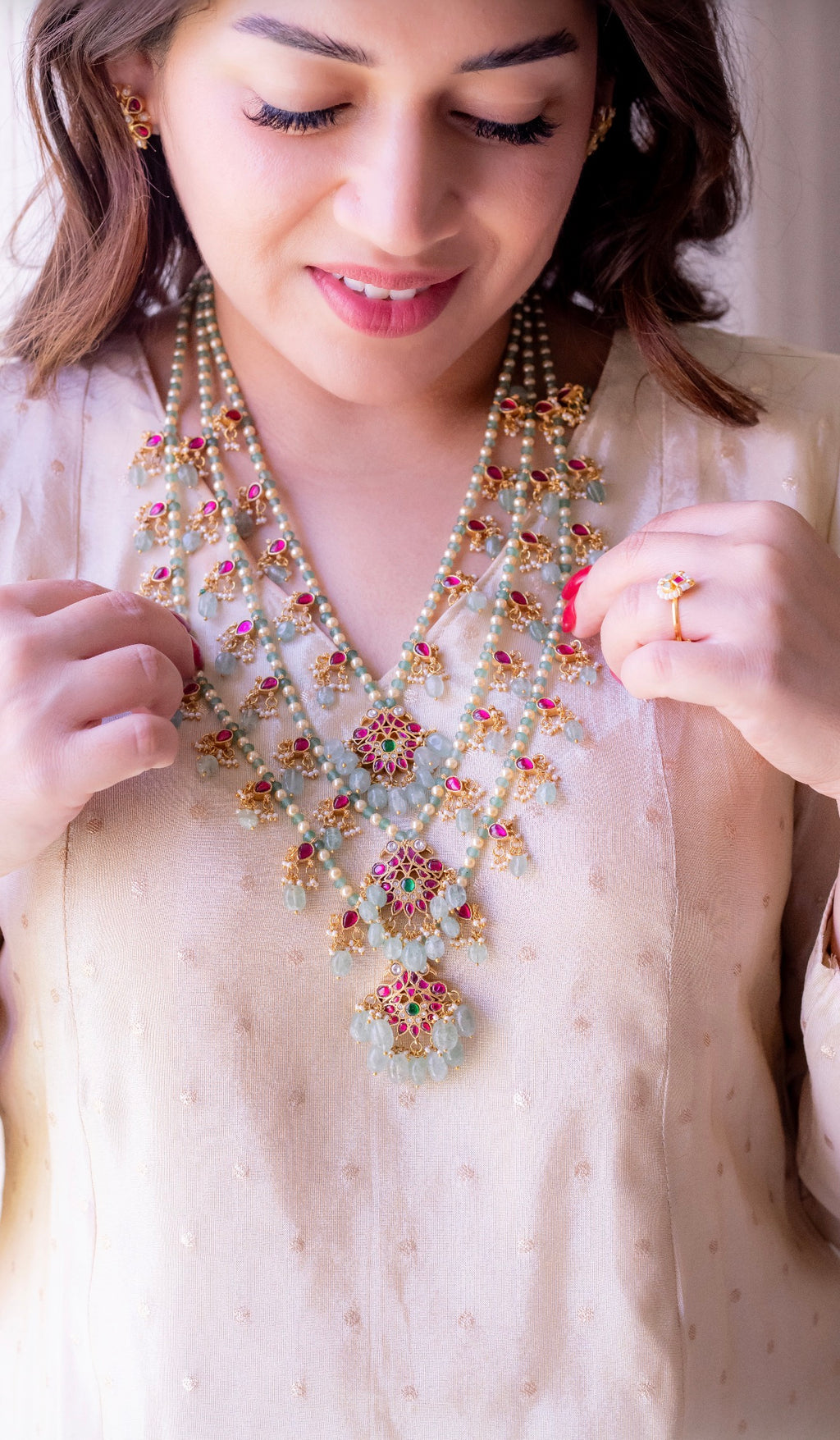 Afsana 3 layered necklace set