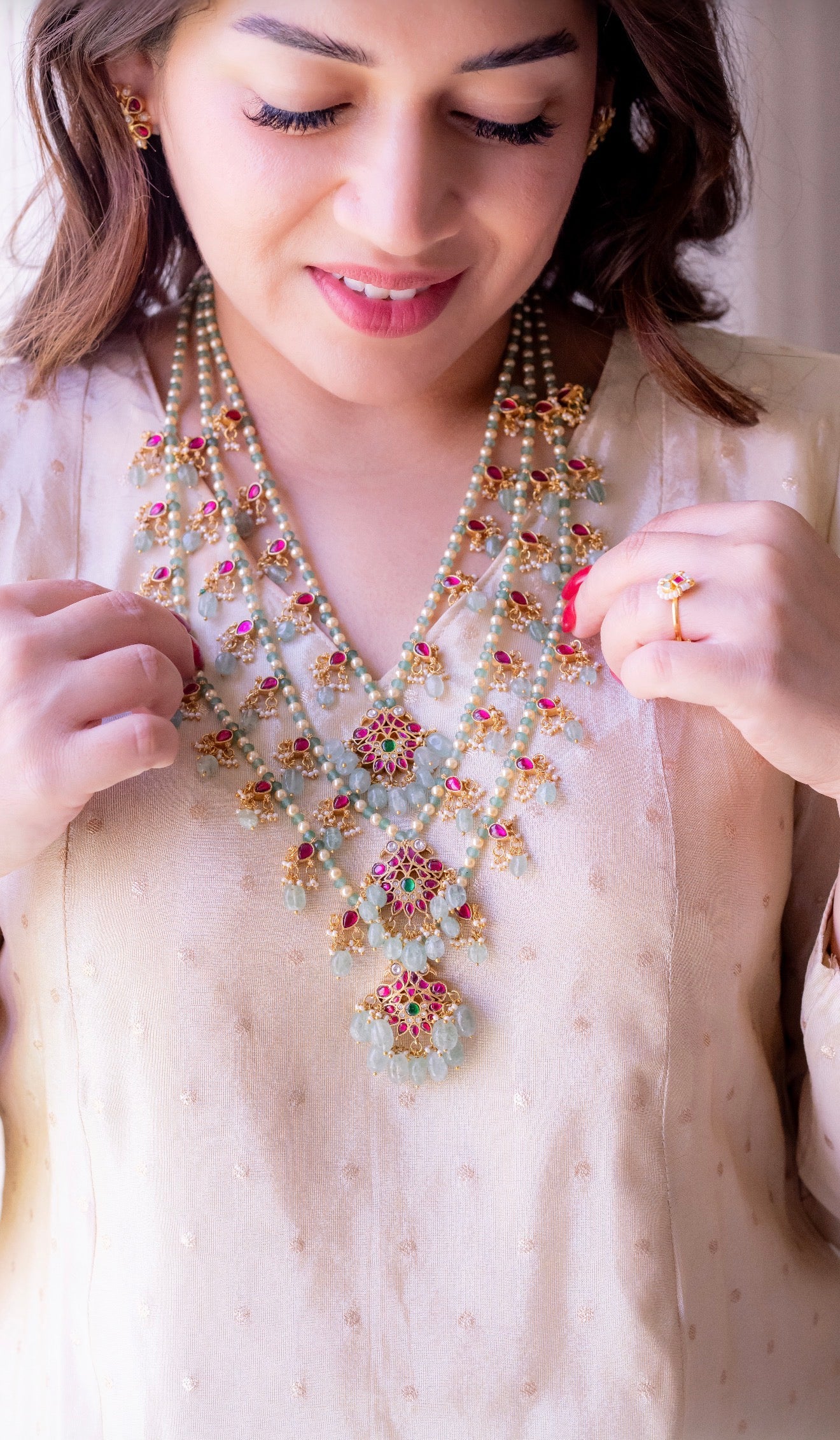 Afsana 3 layered necklace set