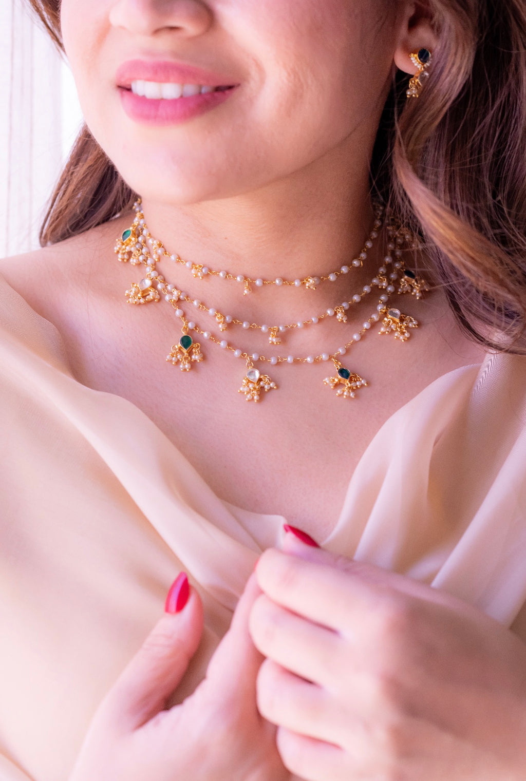 Qasr layered necklace set